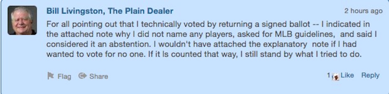 Illustration for article titled Columnist Attempts To Abstain From Hall Of Fame Vote, Submits Blank Ballot Instead